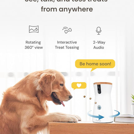 Furbo 360 Dog Camera with Treat Toss and Two Way Audio