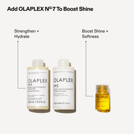 Olaplex Wash & Shine Hair Kit No. 4, No. 5 & No. 7 Shampoo, Conditioner & Bonding Oil Set
