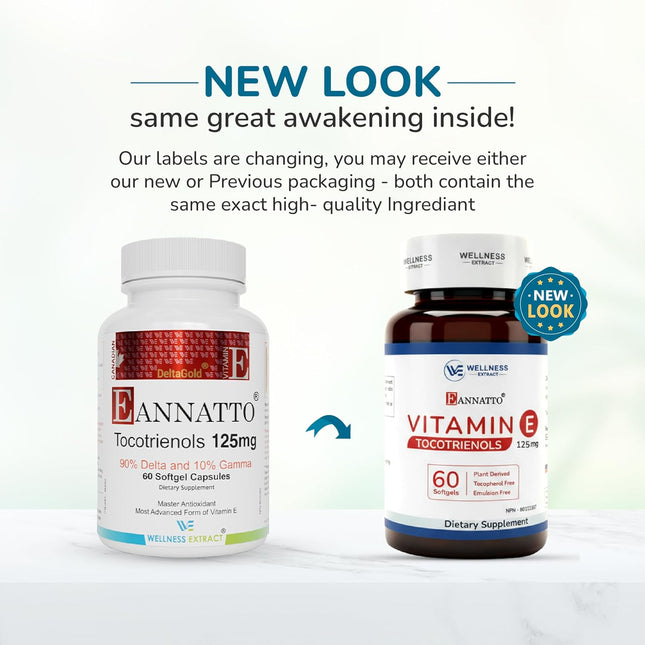 Wellness Extract Annatto Tocotrienols Vitamin E 125 mg Softgels 60 Count