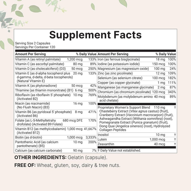 Micro Ingredients Women’s Multivitamin (240 Capsules)