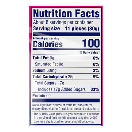 SweeTARTS Rope Bites Mixed Fruit Candy 8 oz Resealable Bag