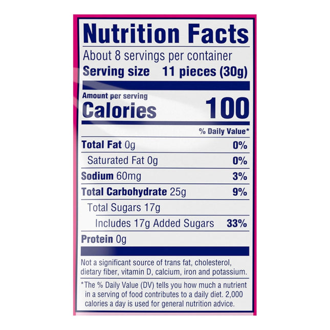 SweeTARTS Rope Bites Mixed Fruit Candy 8 oz Resealable Bag