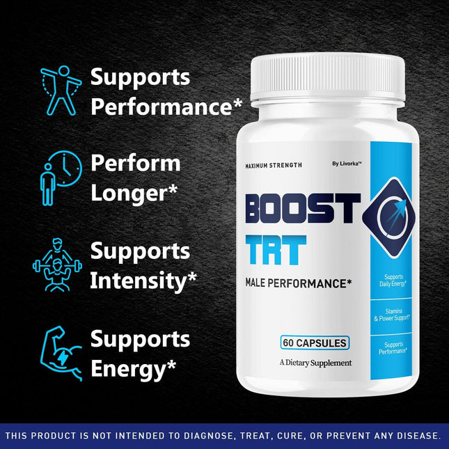 BoostTRT Advanced Multivitamin Supplement Capsules 120 Capsules (2 Pack)