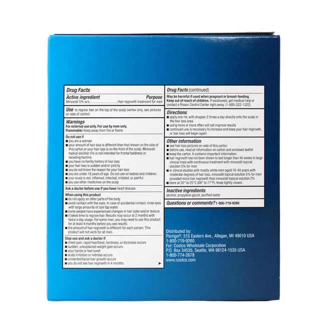 Kirkland Minoxidil 5% Topical Solution - Bottles 3 Pack