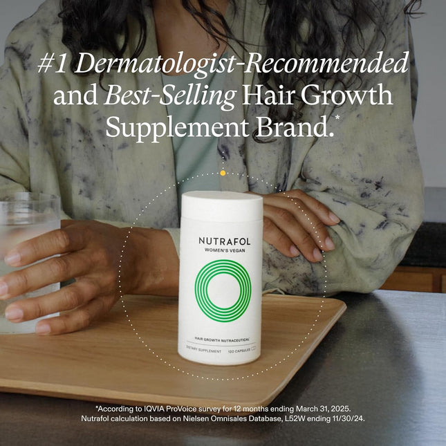 Nutrafol Women’s Hair Growth Supplement Vegan Capsules 1 Month Supply