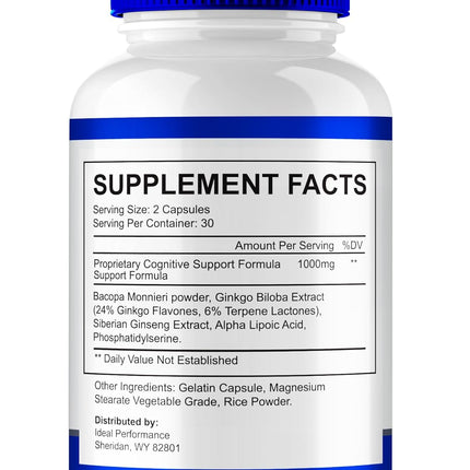 Neuro Clean Brain and Memory Support Supplement Capsules 60 Count
