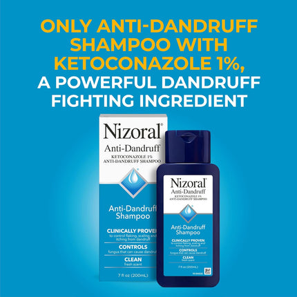 Nizoral Anti Dandruff Shampoo with 1 Percent Ketoconazole 7 fl oz