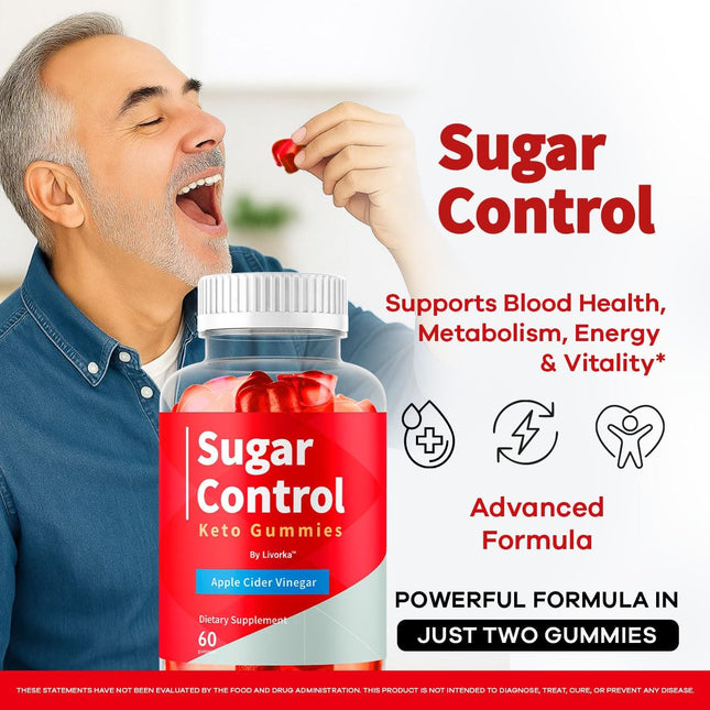 SugarControl Keto ACV Gummies Apple Cider Vinegar 60 Count