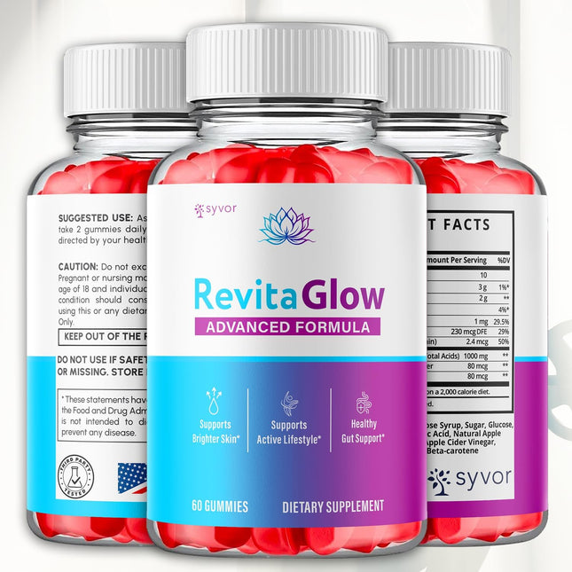 RevitaGlow Gummies with Apple Cider Vinegar & Beauty Vitamins 60 Gummies