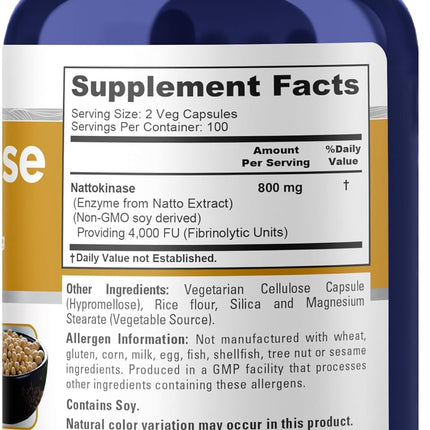 NusaPure Nattokinase -  200 Capsules