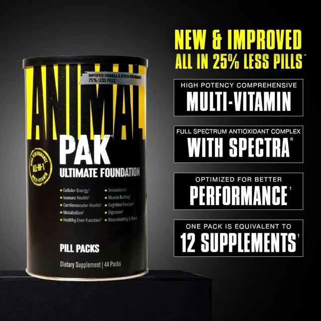 Animal Pak All-in-One Multivitamin & Supplement Pack 44 Count