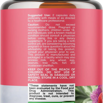 Natures Craft Herbal Supplement for Women – Dong Quai, Chaste Berry & Black Cohosh, 60 Capsules