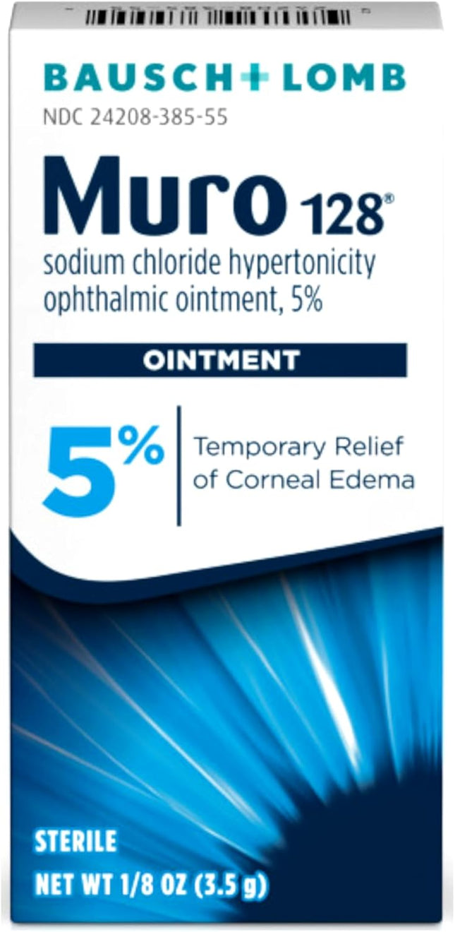 Muro 128 Sodium Chloride 5% Hypertonic Ophthalmic Eye Ointment 0.12 oz