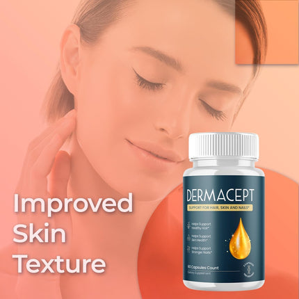 Dermacept Supplement Capsules with Natural Ingredients 300 Capsules (5 Pack)