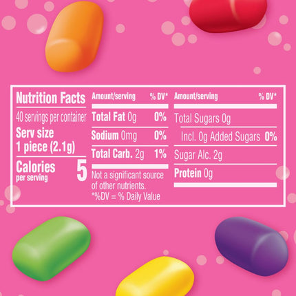 Hubba Bubba Minis SKITTLES Flavored Sugar-Free Bubble Gum 240 Pieces 6 Pack