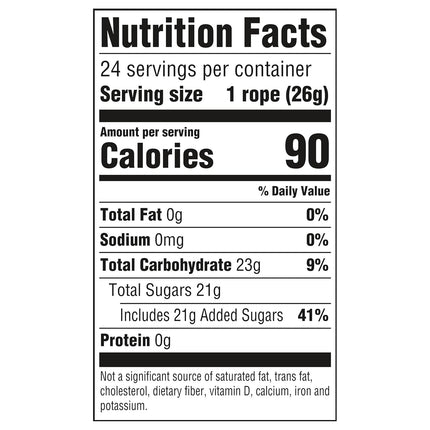 NERDS Rope Rainbow Candy 0.92 oz 24 Pack