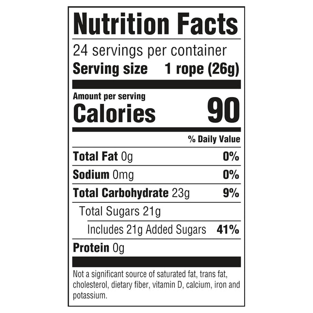 NERDS Rope Rainbow Candy 0.92 oz 24 Pack