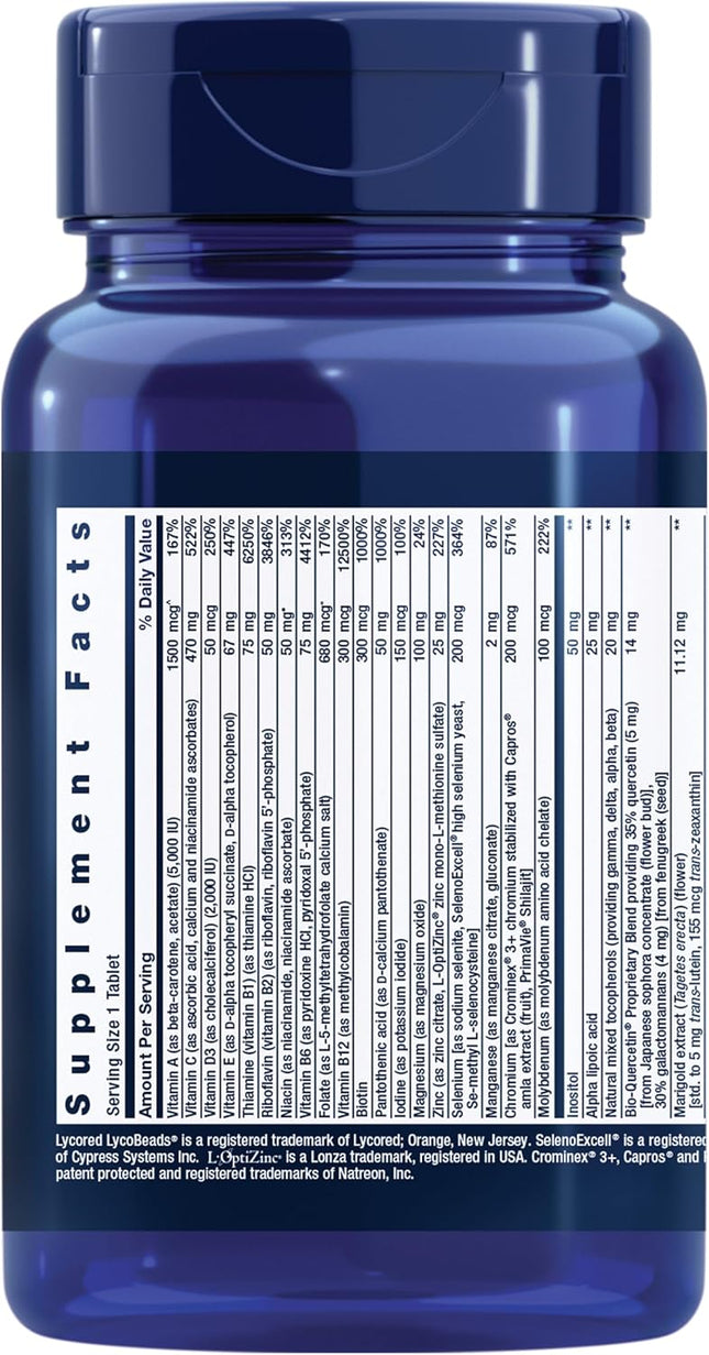 Life Extension One-Per-Day Multivitamin 25+ Nutrients 60 Tablets