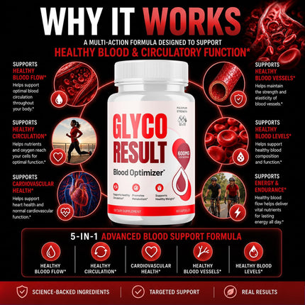 MJO Glyco Result Supplement Capsules with Natural Ingredients & Multivitamins 60 Capsules