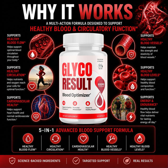 MJO Glyco Result Supplement Capsules with Natural Ingredients & Multivitamins 60 Capsules