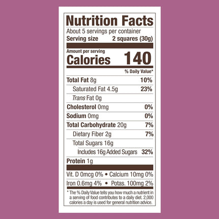 Ghirardelli Dark Chocolate Raspberry Squares Individually Wrapped 5.32 oz