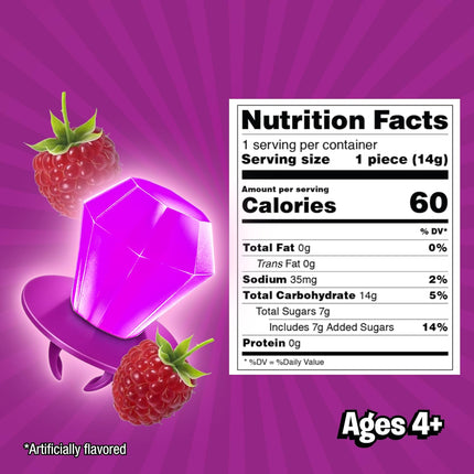 Ring Pop Very Berry Punch Flavored Hard Candy Lollipops 30 Count