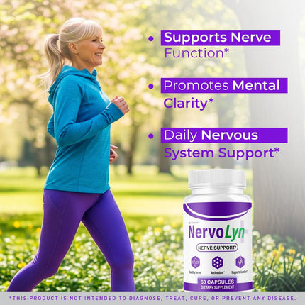 NervoLyn Advanced Supplement Capsules with Vitamins 120 Capsules (2 Pack)