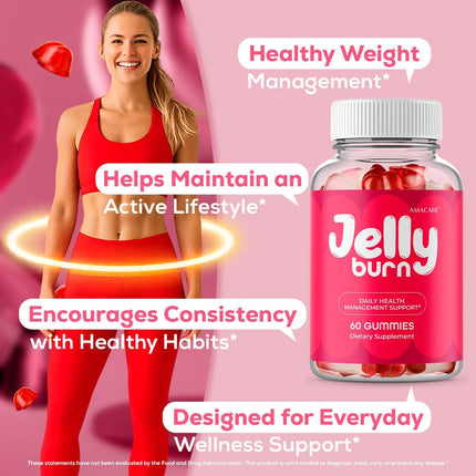 Jelly Burn Gummies 5-Pack – Vitamin Supplement Gummies, 300 Count