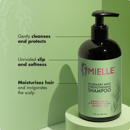 Mielle Organics Rosemary Mint Biotin Hair Shampoo 12 oz