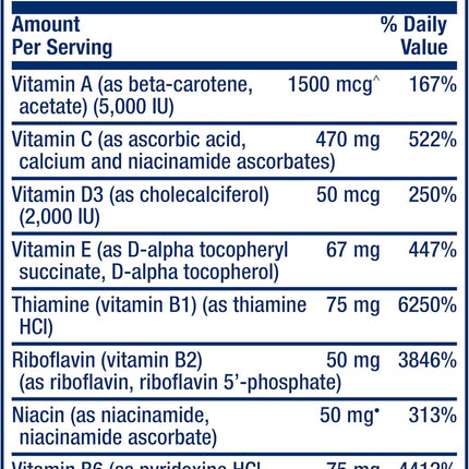 Life Extension One-Per-Day Multivitamin 25+ Nutrients 60 Tablets