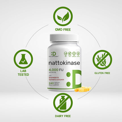 Deal Supplement Nattokinase - 240 Capsules