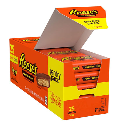 Reese’s Milk Chocolate Peanut Butter Cups Snack Size Candy 13.75 oz 25 Count