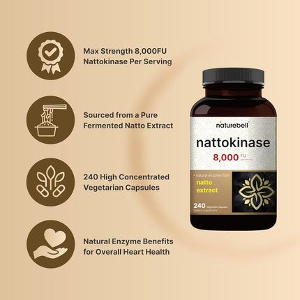 NatureBell Nattokinase- 240 Capsules