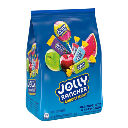 JOLLY RANCHER Assorted Fruit Flavored Hard Candy, Lollipops & Candy Sticks 42.01 oz Bulk Bag