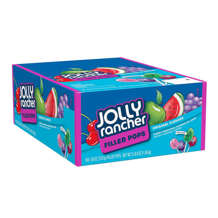 JOLLY RANCHER Filled Pops Assorted Fruit Flavored Candy 100 Pieces 56 oz