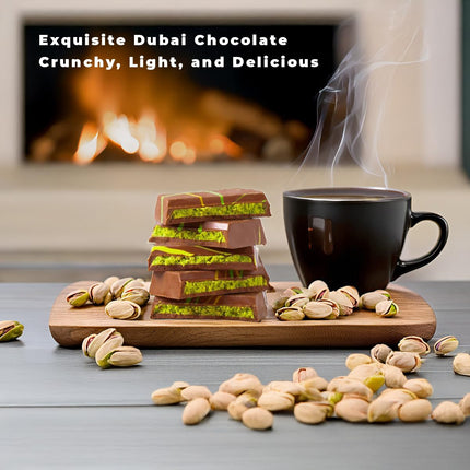 UniqBite Dubai Chocolate Bar Pistachio Knafeh Style 7 oz
