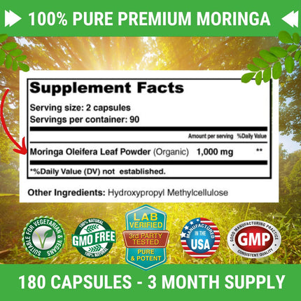 Fresh Healthcare Moringa (180 Capsules)