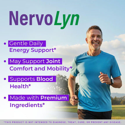 NervoLyn Advanced Supplement Capsules with Vitamins 120 Capsules (2 Pack)