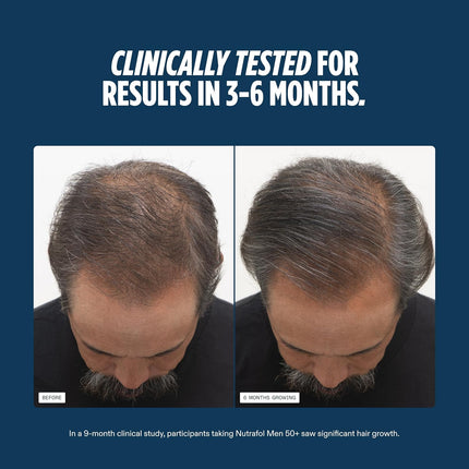 Nutrafol Men 50+ Hair Growth Supplement Capsules 1 Month Supply