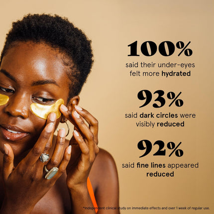 grace & stella Gold Under Eye Masks for Dark Circles & Puffy Eyes 24 Pairs