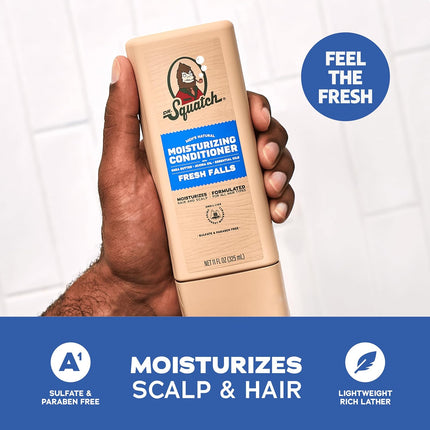 Dr. Squatch Men’s Shampoo and Conditioner Set Fresh Falls 2 Pack 11 fl oz