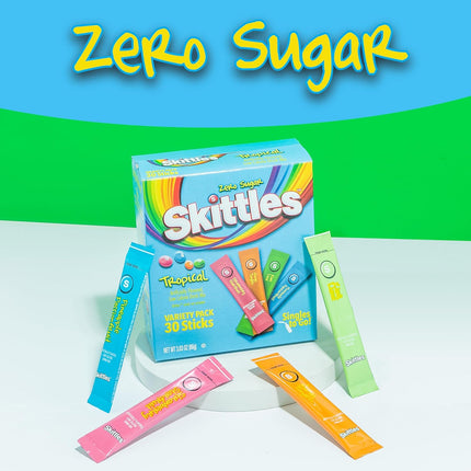 Singles To Go Skittles Tropical Variety Pack Powdered Drink Mix 30 Servings