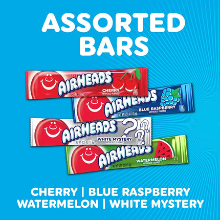 Airheads Full-Size Taffy Candy Variety Pack 60 Count Box