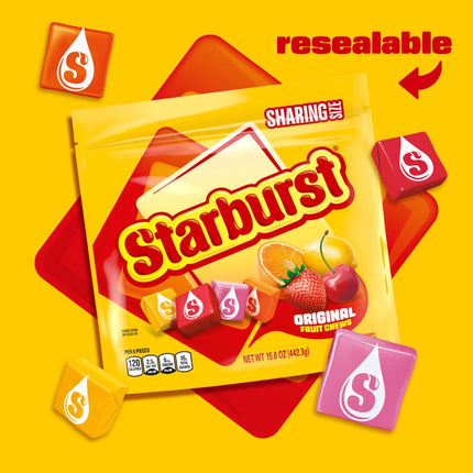 STARBURST Original Fruit Chews Candy 15.6 oz Sharing Size Bag