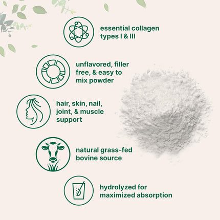 Micro Ingredients Bovine Collagen Peptides Powder 1 lb – Type I & III Grass-Fed Collagen Protein, Unflavored, Non-GMO
