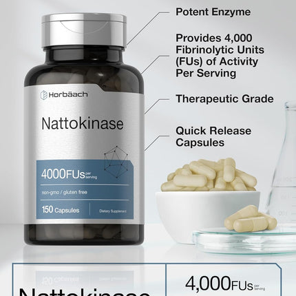 Horbäach Nattokinase - 150 Capsules