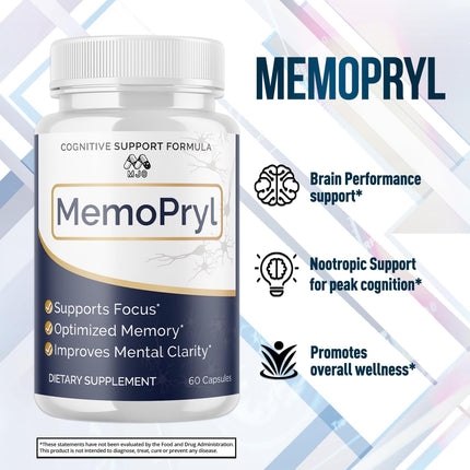 Memopryl Supplement Capsules with Multivitamins 180 Capsules (3 Pack)