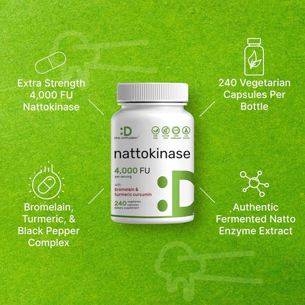 Deal Supplement Nattokinase - 240 Capsules