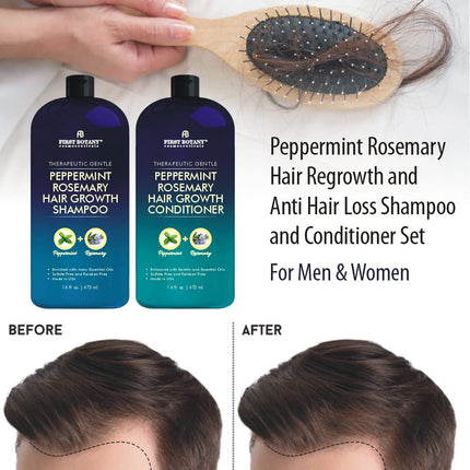First Botany Peppermint Rosemary Shampoo and Conditioner Set 16 fl oz