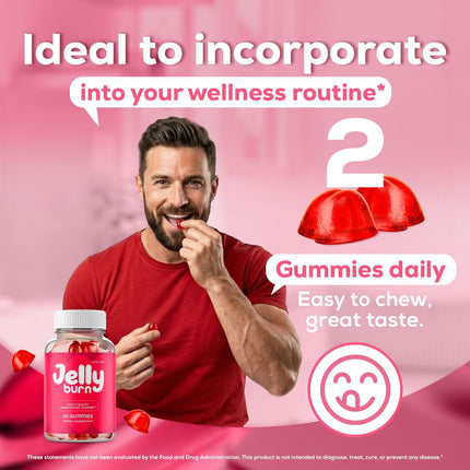 Jelly Burn Gummies 5-Pack – Vitamin Supplement Gummies, 300 Count